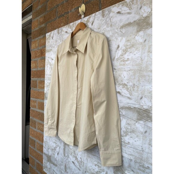 Solid & striped tan boyfriend size XL tan long sleeve shirt - Picture 9 of 11